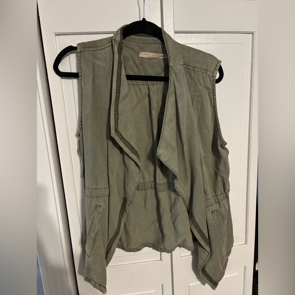Army green utility vest